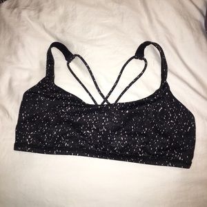 Lululemon printed Black Sports Bra
